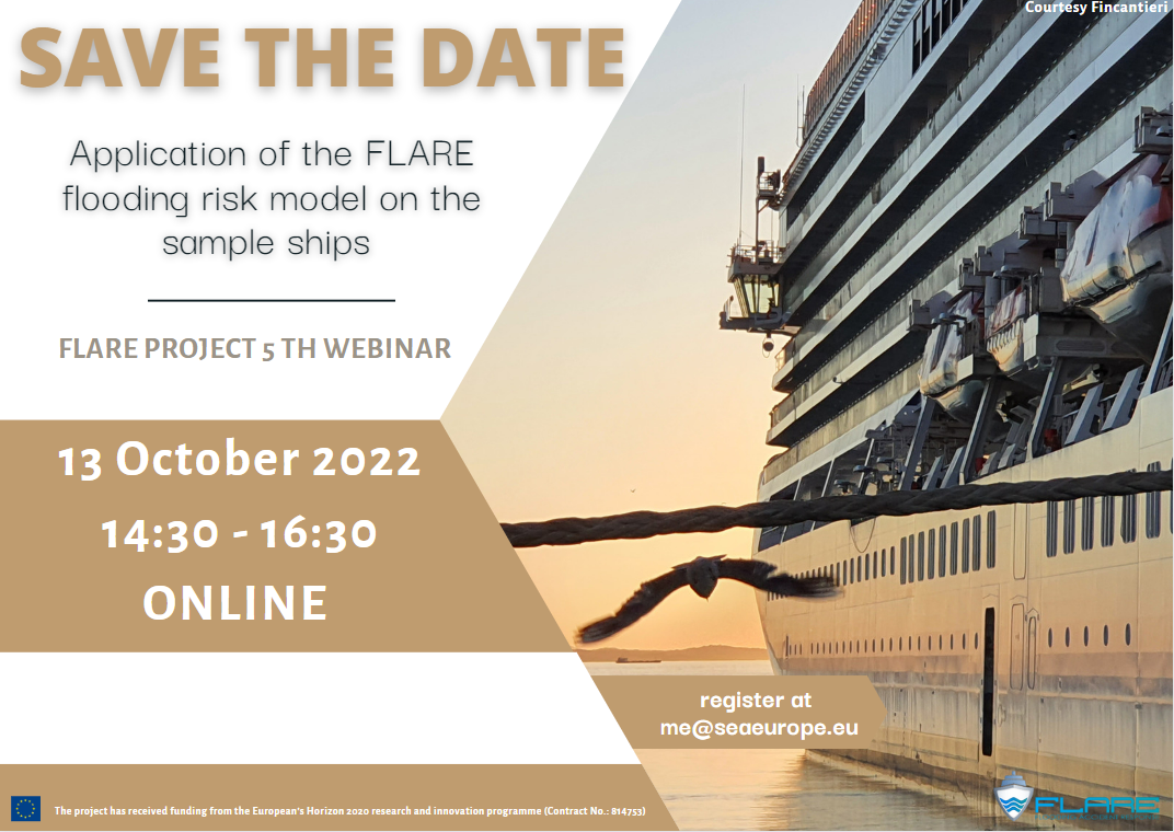 FLARE 5TH WEBINAR: Application of the FLARE flooding risk model on the sample ships